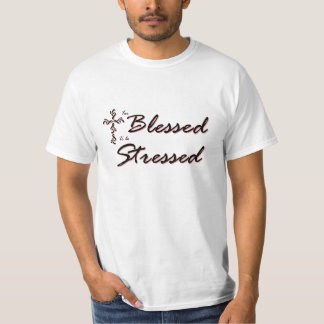 T-shirt Trop béni pour être noir soumis à une contrainte