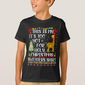 T-shirt Trop Chaud Pour Les Pulls De Noël Laids Amateur De