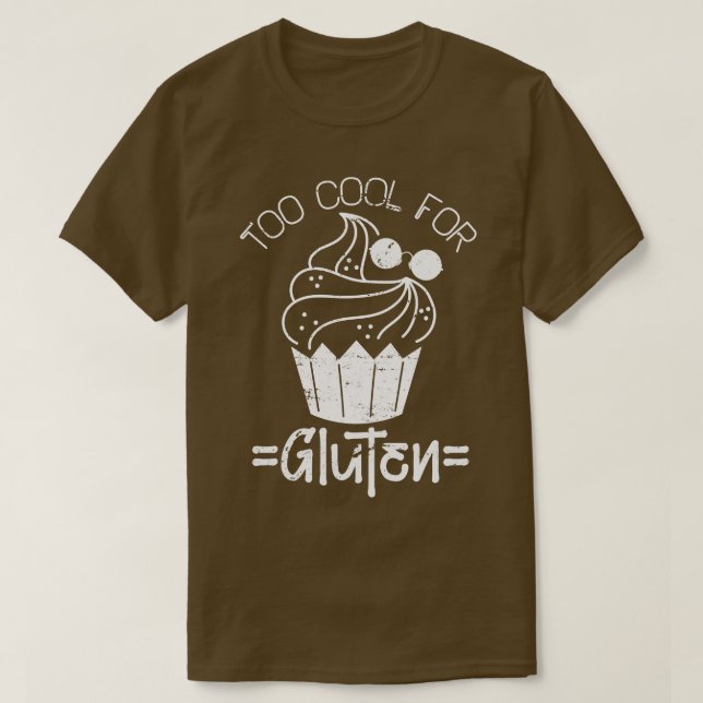 T-shirt Trop Cool Pour Gluten Free (Design devant)