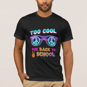 T-shirt Trop Cool Pour Le Retour À L'école Lunettes De Sol