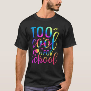 T-shirt Trop Cool Pour L'École Tie Dye Graphic Retour À L'