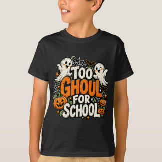 T-shirt Trop de fantômes pour l'école Halloween