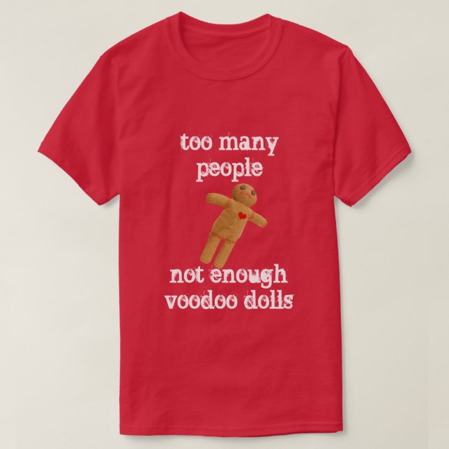 T-shirt trop de gens (Design devant)