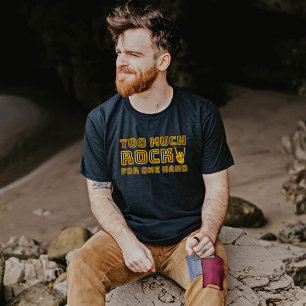 T-shirt Trop de rock pour une main - Retro Rock Tee