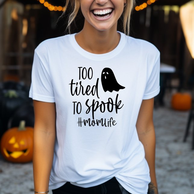 T-shirt Trop Fatigué Pour Parler La Vie De Maman Drôle Hal (Créateur téléchargé)