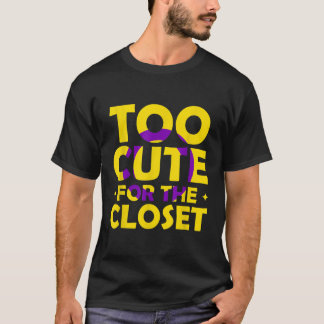 T-shirt Trop mignon Pour Le Closet Interse Flag LGBT Pride
