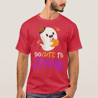T-shirt Trop mignon Pour Parler Citrouille Ghost Halloween