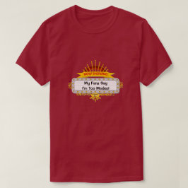 T-shirt Trop modeste - Une Chemise MisterP