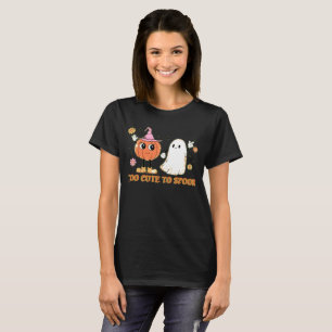 T-shirt TROP MORT POUR PARLER drôle fantôme mignon hallowe