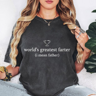T-shirt Trophée Cadeau Drôle de Papa Meilleur Pétomane du