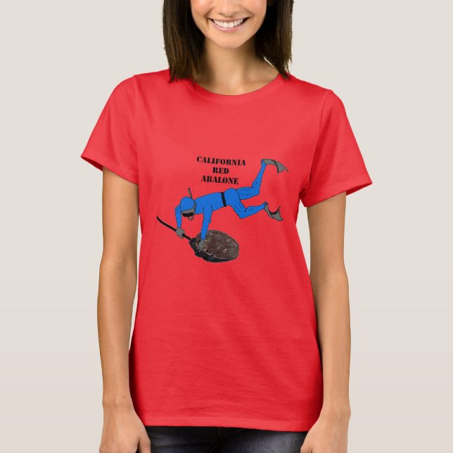 T-shirt Trophée de Californie Freediving Abalone Diver URM (Devant)