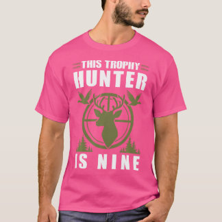T-shirt Trophée Hunter A 9 Ans Anniversaire 9E Anniversair