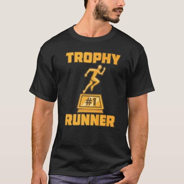 T-shirt Trophée Runner Award Prix de participation gagnant (Devant)