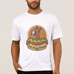 T-shirt Trophée Wiener Champ de Hot Dog Cute Foodie