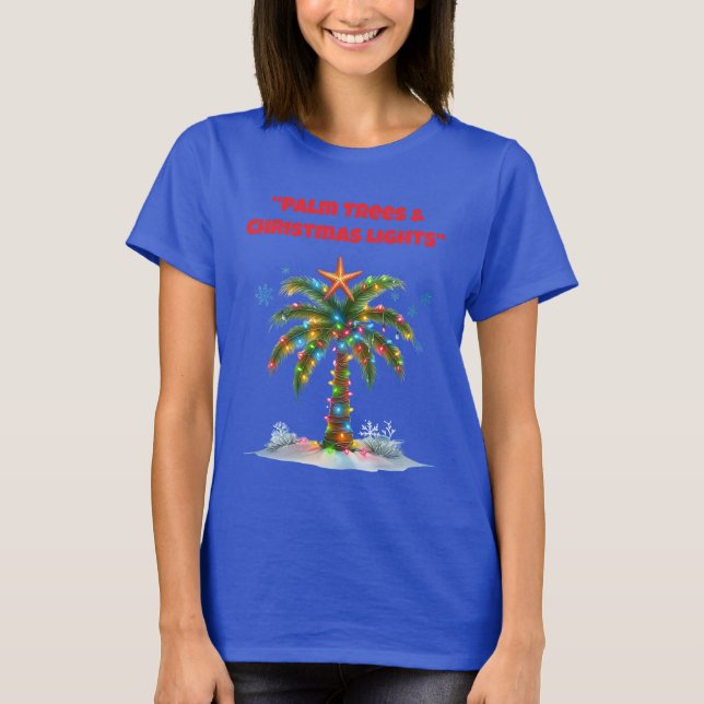 T-Shirt-Tropical Christmas Family T Shirts (Vorderseite)