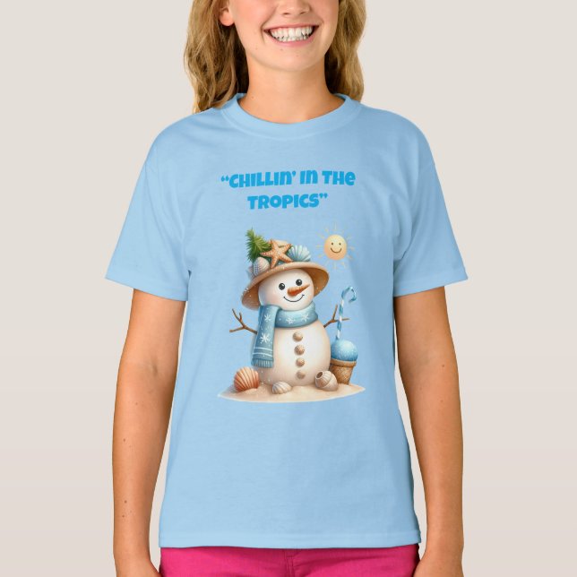 T-Shirt- Tropical Christmas Family T Shirts (Vorderseite)
