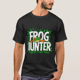 T-shirt Tropical Cool Chasseur De Grenouille Drôle Design