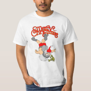 T-shirt tropical de thème de Noël de Père Noël
