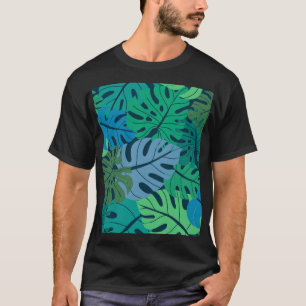 T-shirt Tropical Jungle Palm Motif sans couture