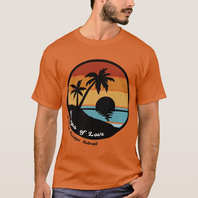 T-shirt Tropical Retreat (avec nom de retraite) (Devant)