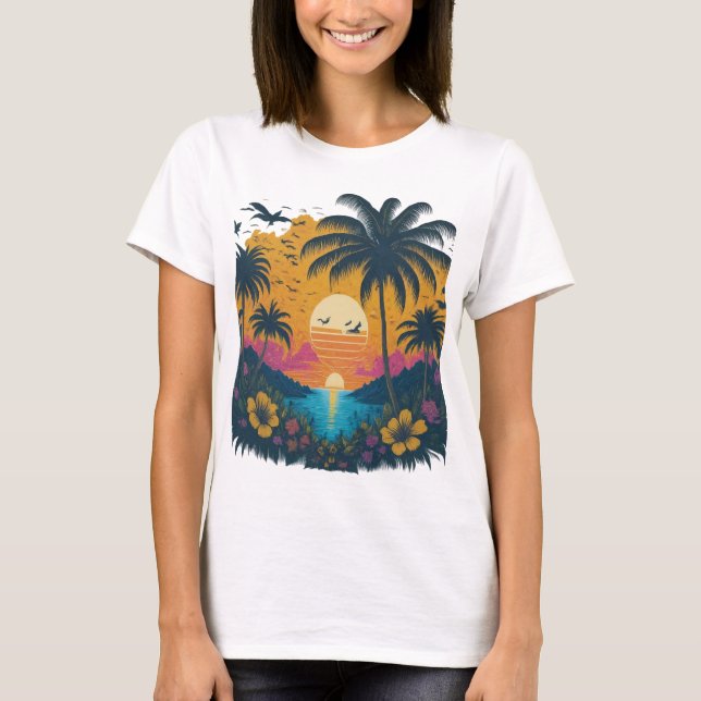 T-shirt Tropical Twilight (Devant)
