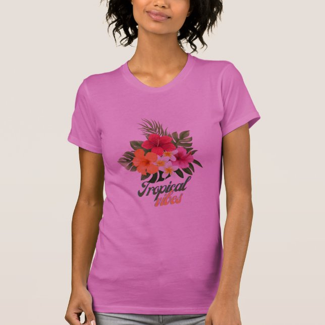 T-shirt Tropical Vibes.  (Devant)