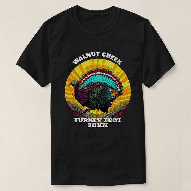 T-shirt Trot de Turquie rétro (Design devant)