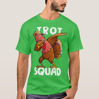 T-shirt Trot Squad Dabbing Dinde Marathon Course Matchin