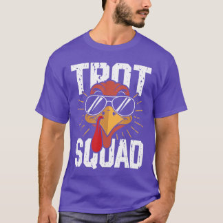 T-shirt Trot Squad Funnyurkey Sunglasseshanksgiving Men Wo