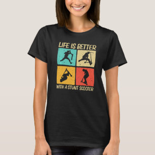 T-shirt Trottinette de stunt cool pour hommes femmes scoot