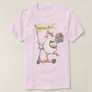 T-shirt Trottinette Silly Goose personnalisable pour la re