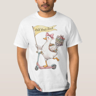T-shirt Trottinette Silly Goose personnalisable pour la re