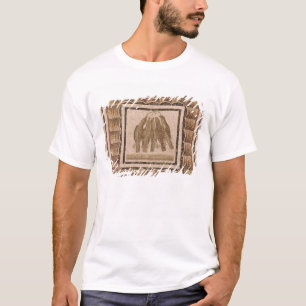 T-shirt Trottoir dépeignant cinq grives, d'EL-Jem