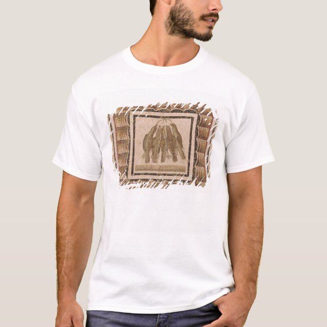 T-shirt Trottoir dépeignant cinq grives, d'EL-Jem (Devant)