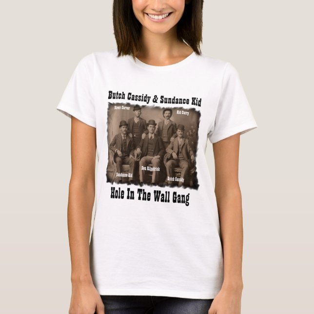 T-shirt Trou dans la bande Butch Cassidy de mur et (Devant)
