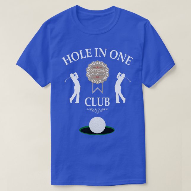 T-shirt Trou Dans Un Club Funny Mens Golf Humour (Design devant)