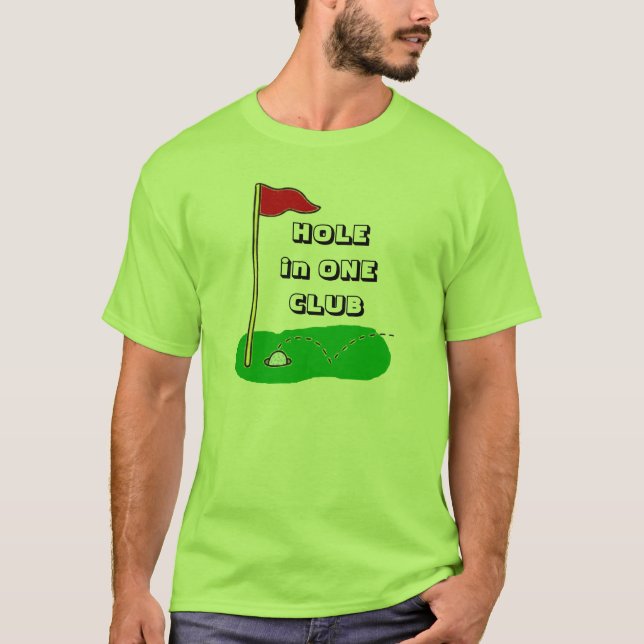 T-shirt Trou dans une célébration de coutume de club (Devant)