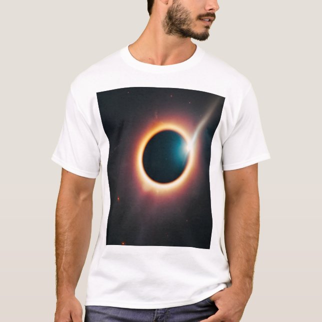 T-shirt trou noir (Devant)