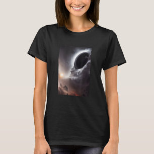 T-shirt Trou noir dans une galaxie univers science de l'es