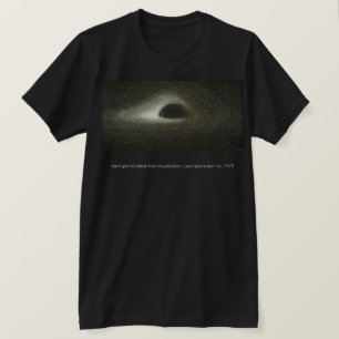 T-shirt Trou noir de Jean-Pierre Luminet (1979)