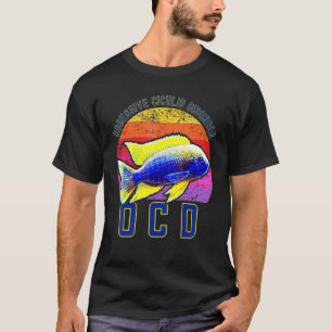 T-shirt Trouble de Cichlidé Obsessionnel Tco Poisson d'Aqu