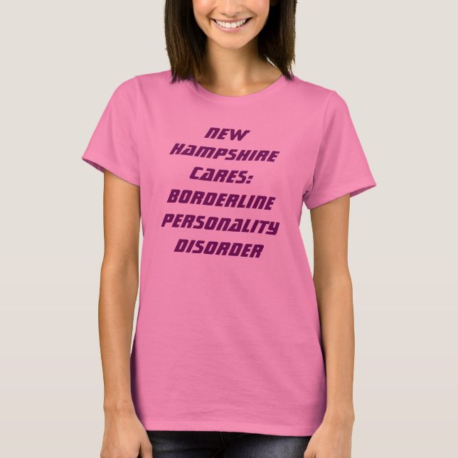 T-shirt Trouble de la personnalité limite - customisé (Devant)