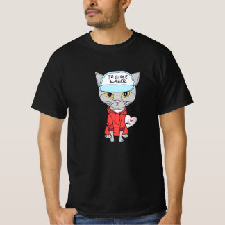 T-shirt trouble maker catlover 