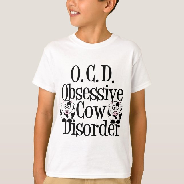 T-shirt Troubles de la vache obsessionnelle Enfants (Devant)