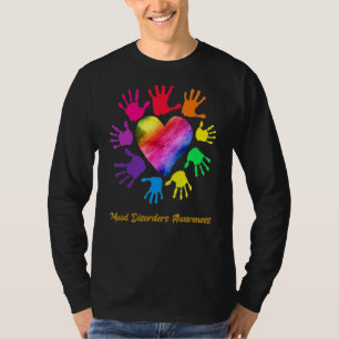 T-shirt Troubles de l'humeur Sensibilisation Mains trouble
