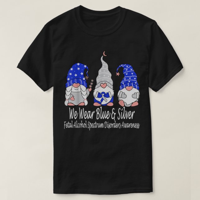T-shirt Troubles du spectre de l'alcoolisation foetale Sen (Design devant)