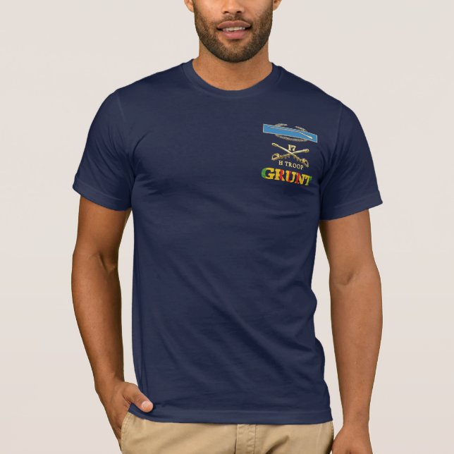 T-shirt Troupe de H, 17ème chemise de grognement de CIB de (Devant)