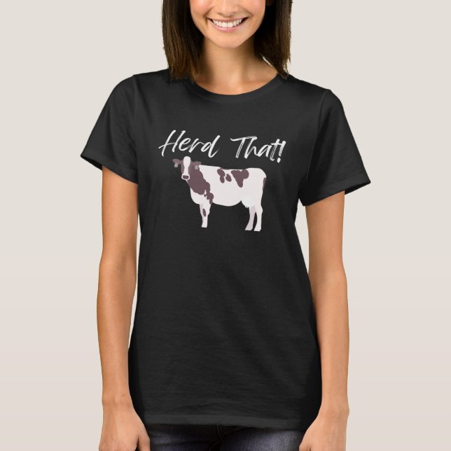 T-shirt Troupe de vaches boho fashio de l'ouest du pays (Devant)