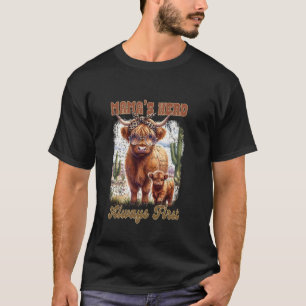 T-shirt Troupeau de maman toujours en premier famille bovi