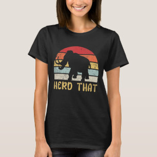T-shirt Troupeau De Mammoths Laineux Qui Extincte Animal P